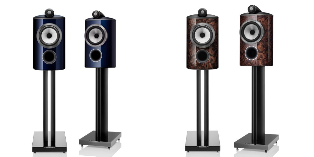 Bowers & Wilkins 805 D4 Signature California Burl Gloss és Midnight Blue Metallic színekben