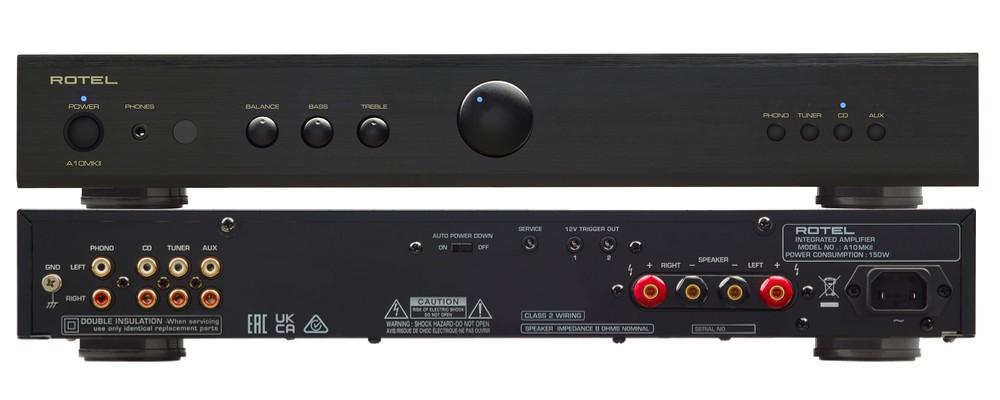 Rotel A10MKII elő és hátlap