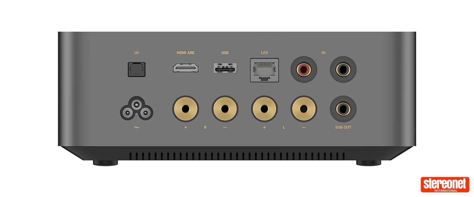 WiiM Amp Ultra Streaming erősítő hátlap