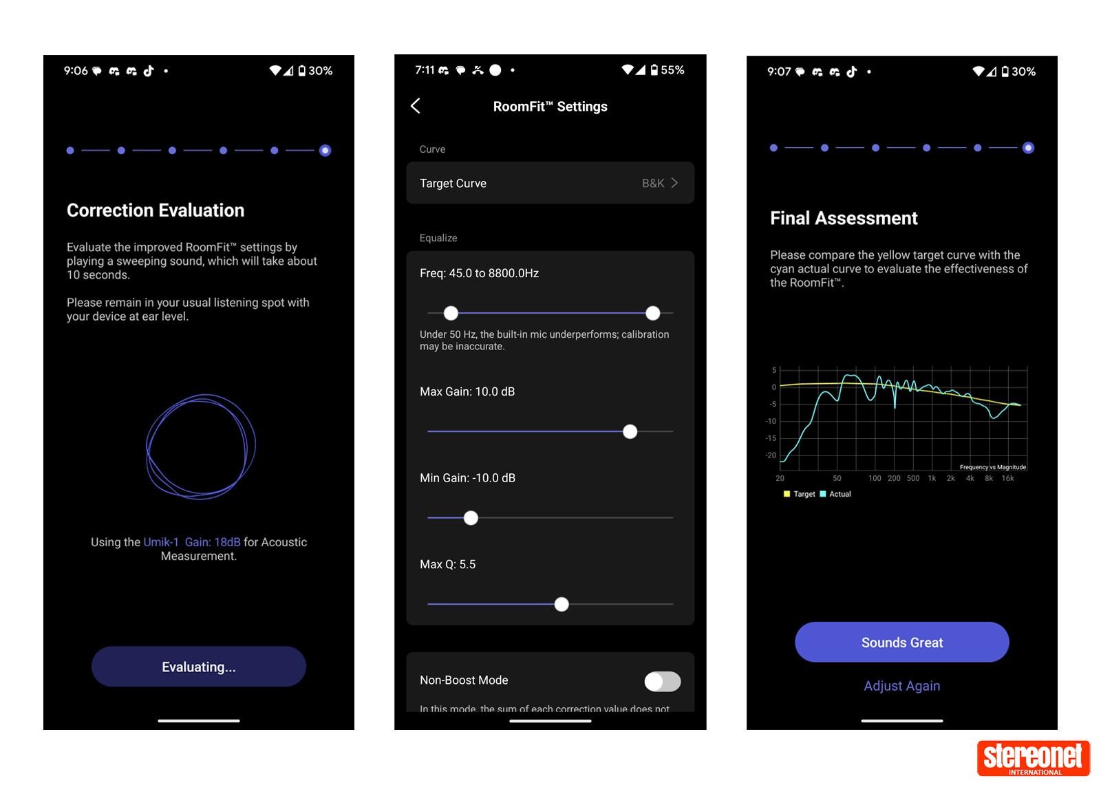 WiiM app felhasználói felület
