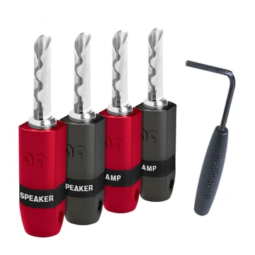 AudioQuest SureGrip 300 ezüstözött banándugó készlet (4db)