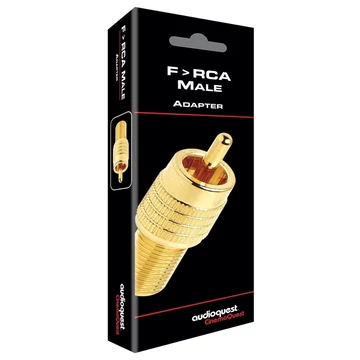 AudioQuest aranyozott F aljzat - RCA dugó adapter