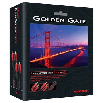AudioQuest 0.6m Golden Gate RCA-RCA analóg összekötő kábel