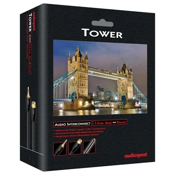 AudioQuest 3.0m Tower 3.5m-3.5f analóg összekötő kábel