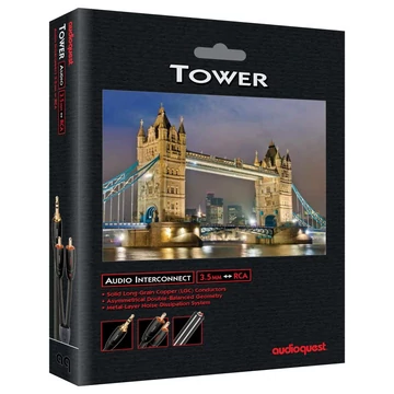 AudioQuest 0.6m Tower 3.5m-RCA analóg összekötő kábel