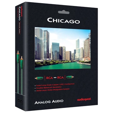 AudioQuest 0.5m pr Chicago RCA analóg összekötő kábel