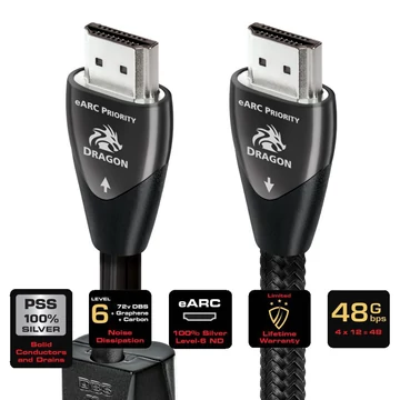 AudioQuest 1.0m Dragon 48 E-ARC HDMI kábel