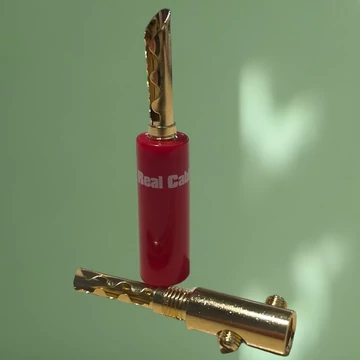 Real Cable BFA6020B banándugó, piros