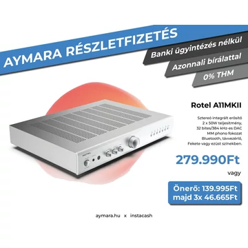 Rotel A11MKII Sztereó integrált erősítő Ezüst