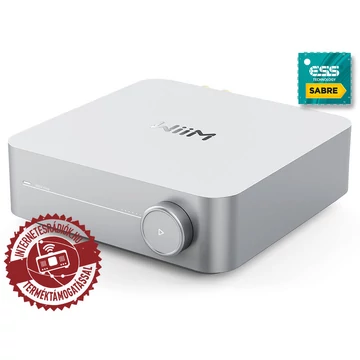 WiiM AMP (ezüst) Wifi/ethernet/USB/AUX/BT zenelejátszó, erősítő