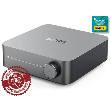 WiiM AMP (szürke) Wifi/ethernet/USB/AUX/BT zenelejátszó, erősítő