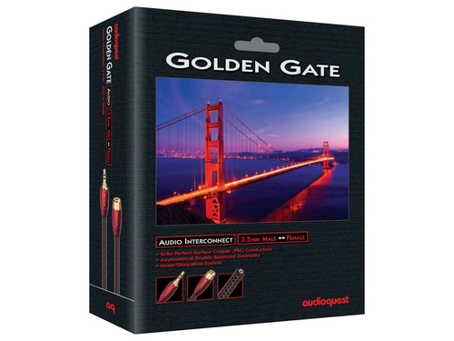 AudioQuest 2.0m Golden Gate 3.5m-3.5f analóg összekötő kábel