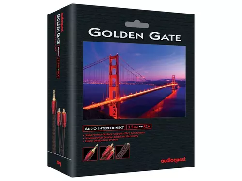 AudioQuest 1.5m Golden Gate 3.5m-RCA analóg összekötő kábel