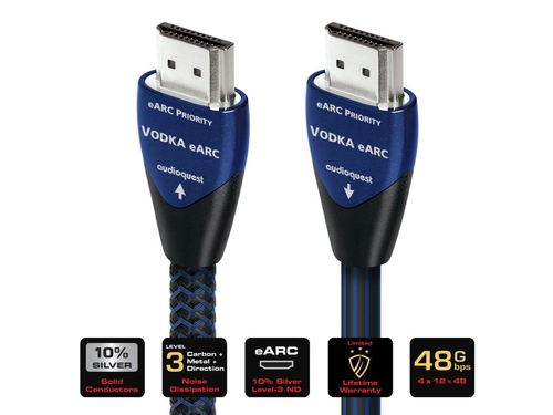 AudioQuest 1.5m Vodka 48 E-ARC HDMI kábel