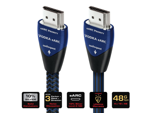 AudioQuest 1.0m Vodka 48 E-ARC HDMI kábel