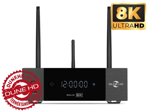 Dune HD Solo 8K 2D Wifi/ethernet/HDD/USB médialejátszó
