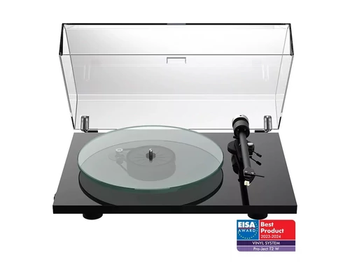 Pro-Ject T2 W - WiFi-s lemezjátszó Sumiko Rainier hangszedővel /Lakk fekete/