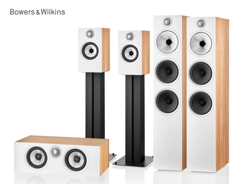 Bowers &amp; Wilkins 603 S2 + 607 S2 + HTM6 S2 tölgy