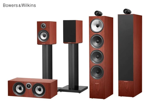 Bowers &amp; Wilkins 702 S2 + 707 S2 + HTM72 S2 rózsafa