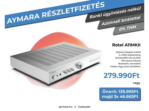 Rotel A11MKII Sztereó integrált erősítő Ezüst