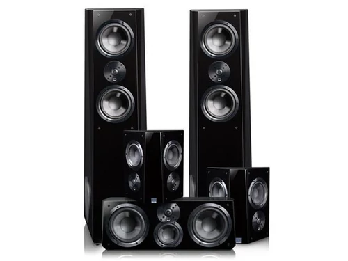 SVS ULTRA TOWER high-end házimozi hangfalszett fényes fekete