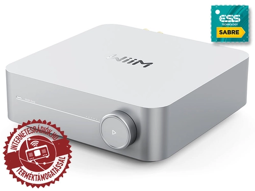 WiiM AMP (ezüst) Wifi/ethernet/USB/AUX/BT zenelejátszó, erősítő