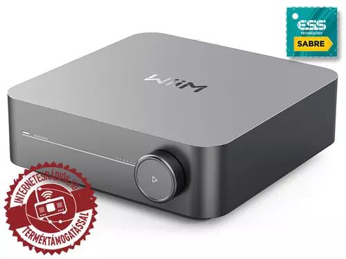 WiiM AMP (szürke) Wifi/ethernet/USB/AUX/BT zenelejátszó, erősítő